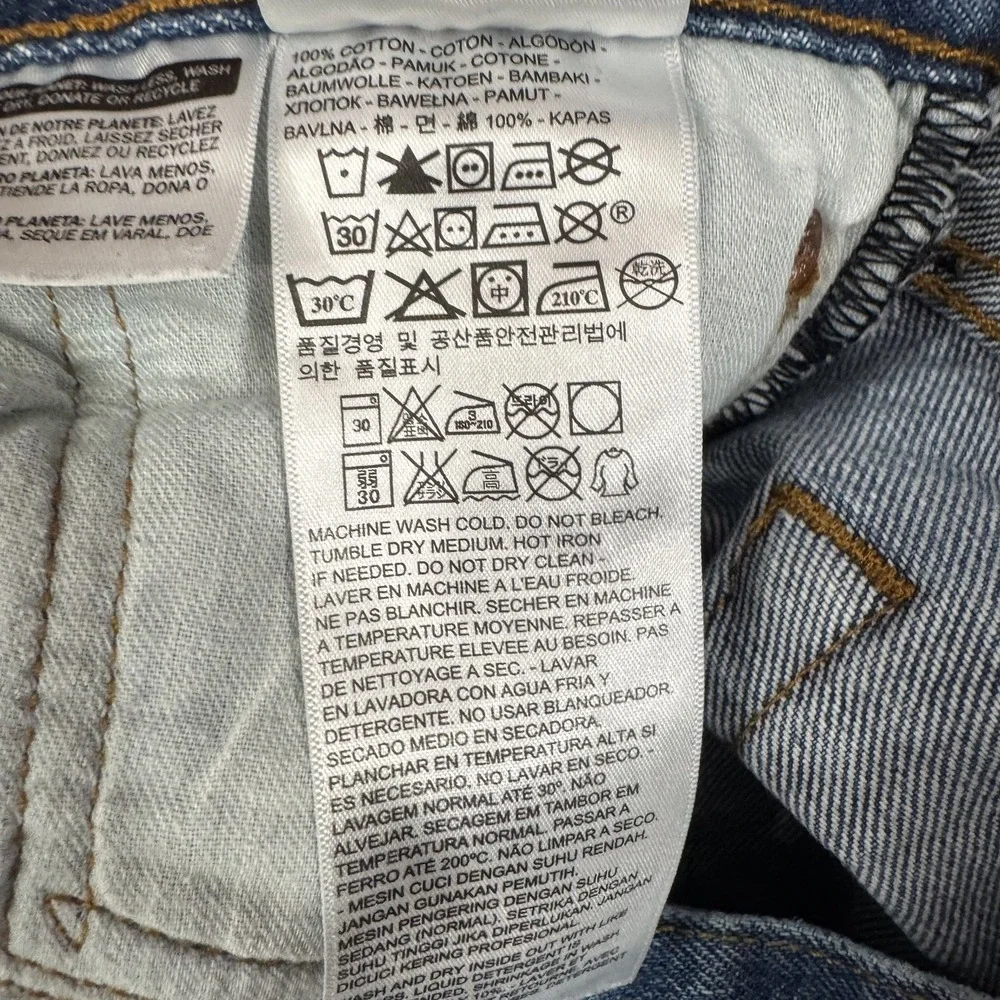 Levis 501XX Jeans Mens‎ 32x34 Button Fly Straight Blue Denim Original Red Tab
